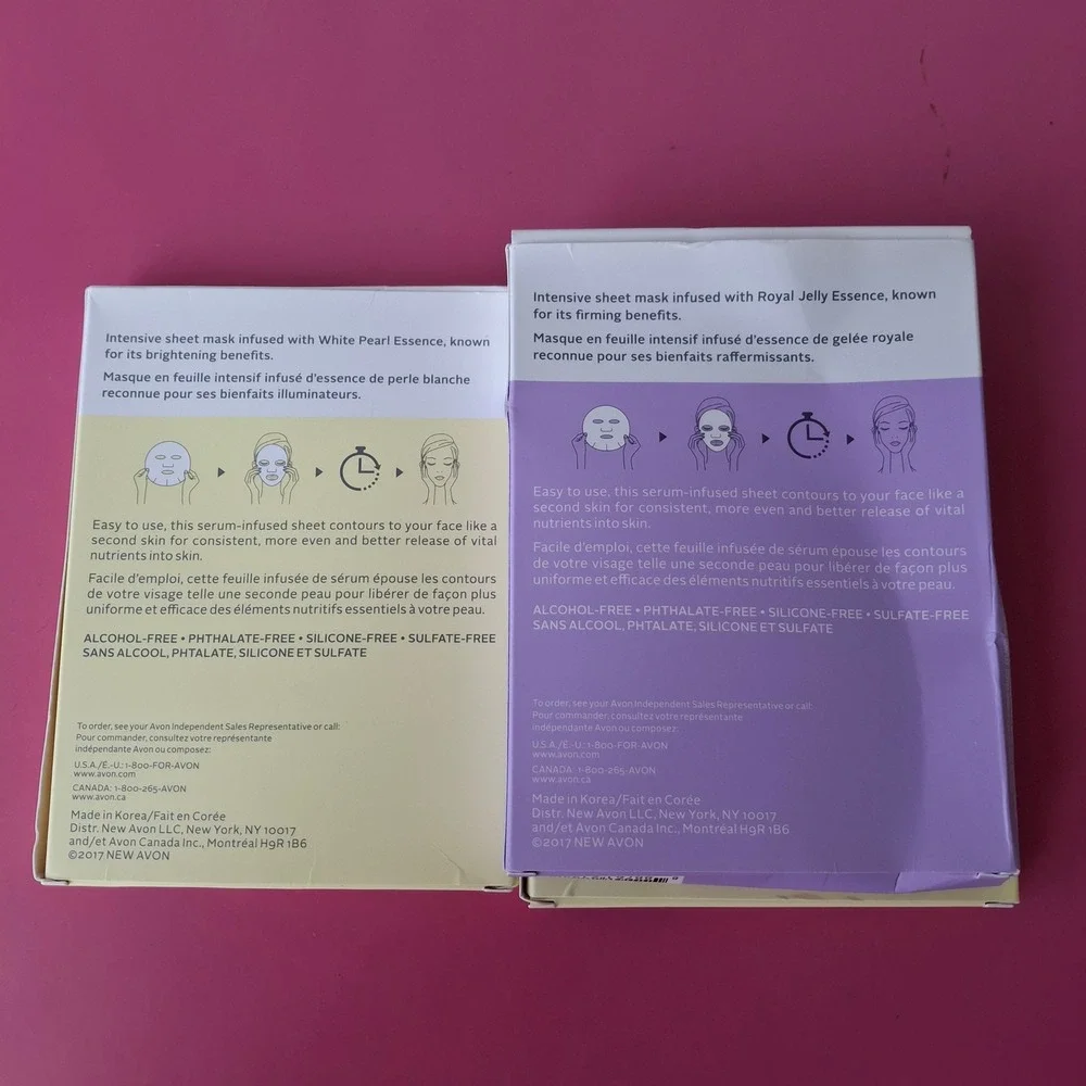 Avon Anew Brightening & Firming Sheet Mask Set 3 Boxes 12 Masks Total